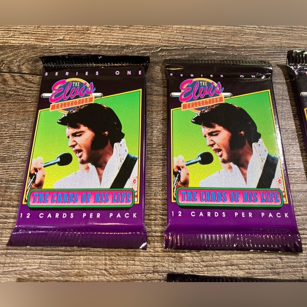 Vintage 1992 Elvis Presley Trading Cards 10 Packs Sealed - Picture 3 of 5